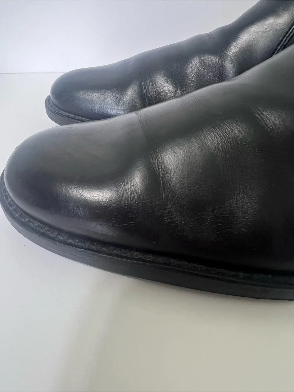 Johnston & Murphy Men’s Black Leather Chelsea Ankle Boots Contemporary Size 10